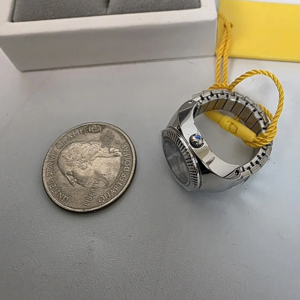 NEW Invicta Mini Angel Women's Ring Watch - 16.5mm, Steel (48946) #1078